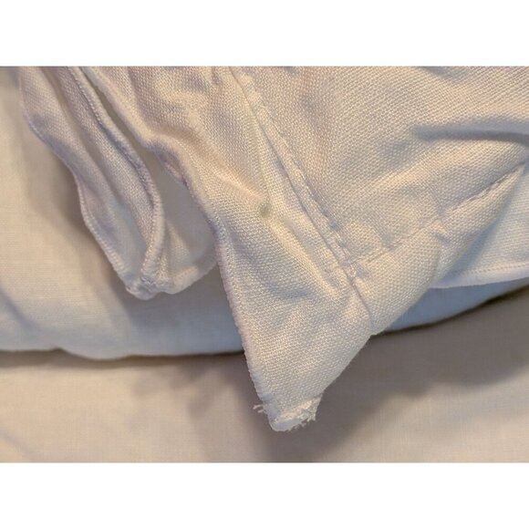 Quince 100% European Linen Double Flange Duvet 1PC Ivory Full/Queen -NEW- - Picture 4 of 8